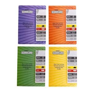 The Game of Life Twist and Turns 4 Scorecards 2007 Replacement Score Cards